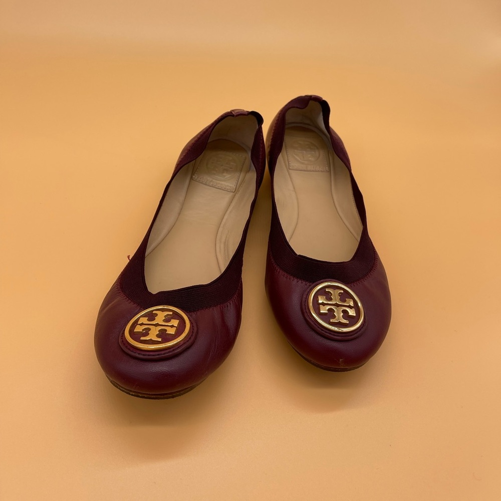 Tory Burch Burgundy Ballet, 7,5